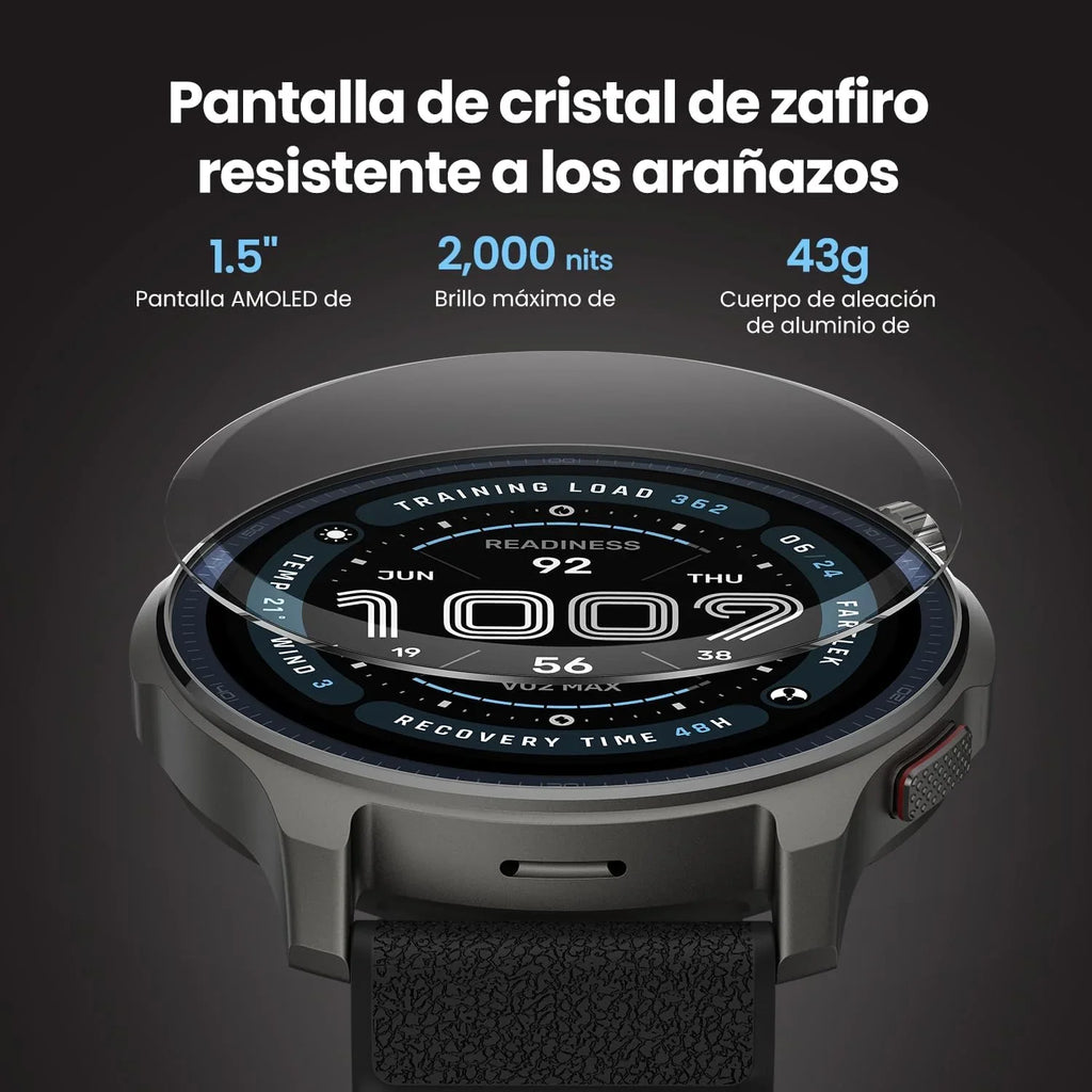 Amazfit Balance 2 Smartwatch Męski 47 mm, Wyświetlacz AMOLED 1,5" ze Szkła Szafirowego, Smartwatch z NFC, GPS, Bateria 21 Dni, Ponad 170 Trybów Sportowych, Hyrox, Golf, dla Androida i iPhone'a