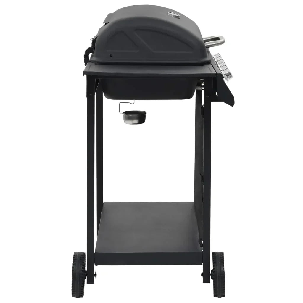 2026 Czarny przenośny grill gazowy z 6 palnikami ze stali V3794