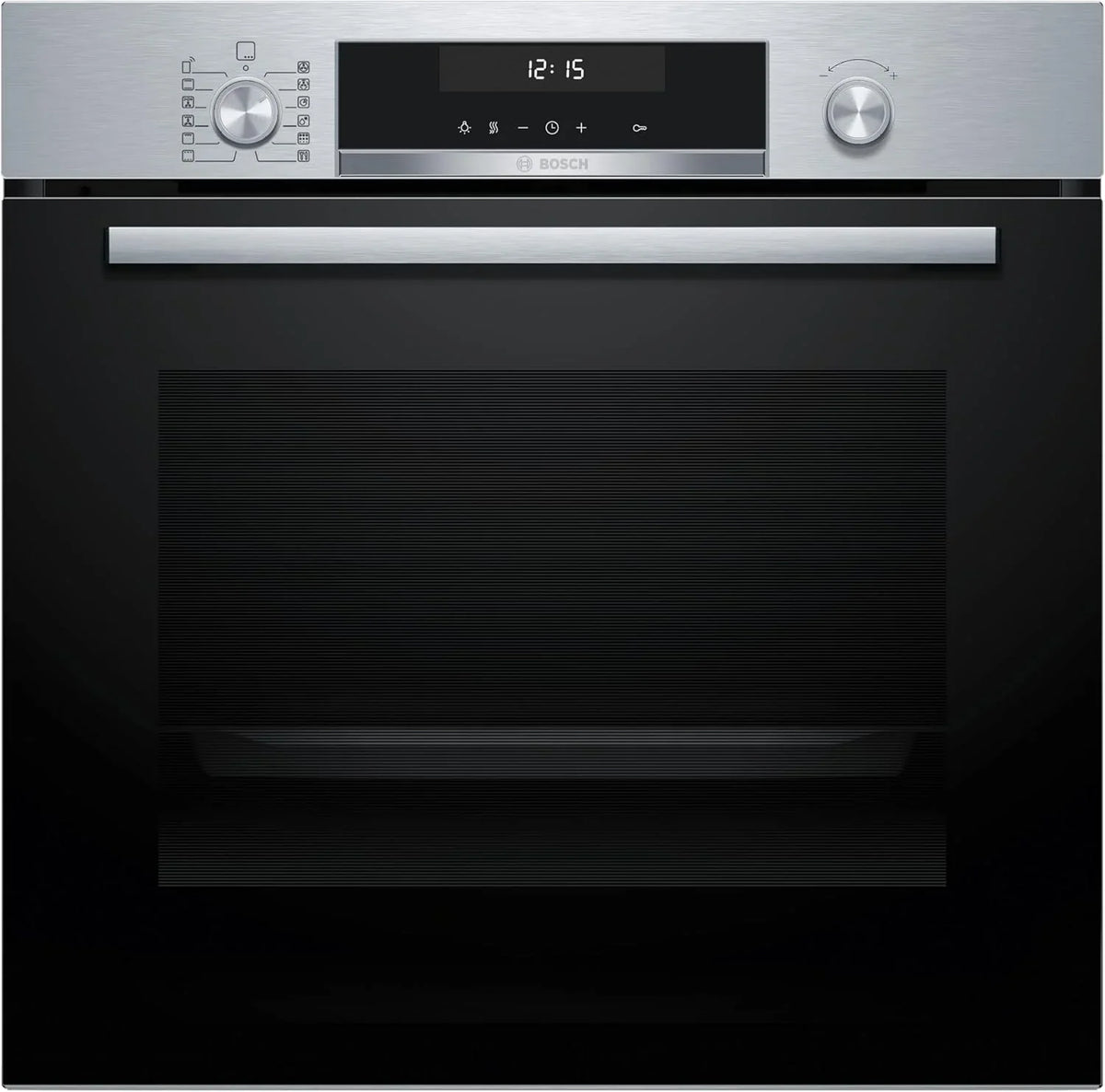 Bosch - Piekarnik wielofunkcyjny z funkcją samooczyszczania, szer. 60 cm, Seria 6, Home Connect, Termoobieg 3D, Chowane pokrętła, Czarny, HBG578ES7