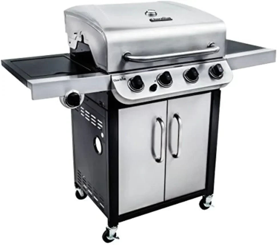 Char-Broil Convective 440 S Grill Gazowy z 4 Palnikami, Żeliwnymi Rusztami, Palnikami Ze Stali Nierdzewnej - Idealny do Gotowania na Zewnątrz, do Ogrodu i na Patio