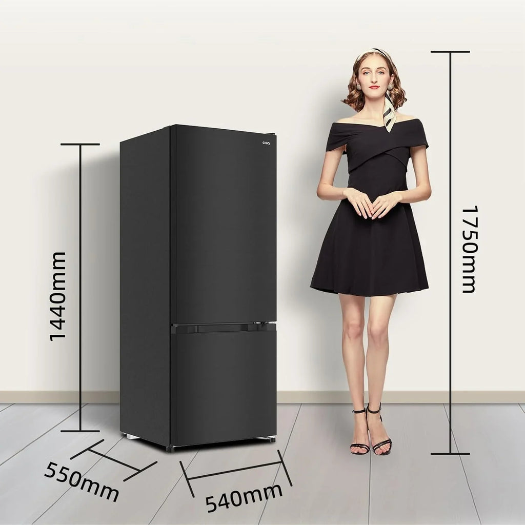 Lodówka CHiQ FBM205L42, 205 L, Low Frost, klasa energetyczna E, cicha praca 39 dB, drzwi odwracalne