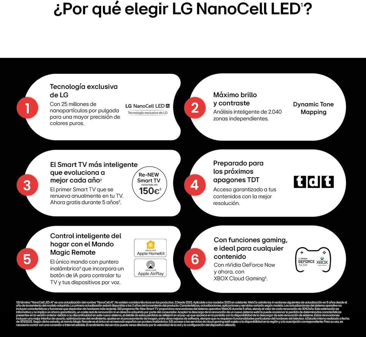 43NANO80A6B - Telewizor 43", 4K NanoCell, Smart TV, LED AI, WebOS 25, Wydajny i Inteligentny Procesor, Super Upscaling, Dolby Digital Plus, Alexa/Asystent Google, Czarny