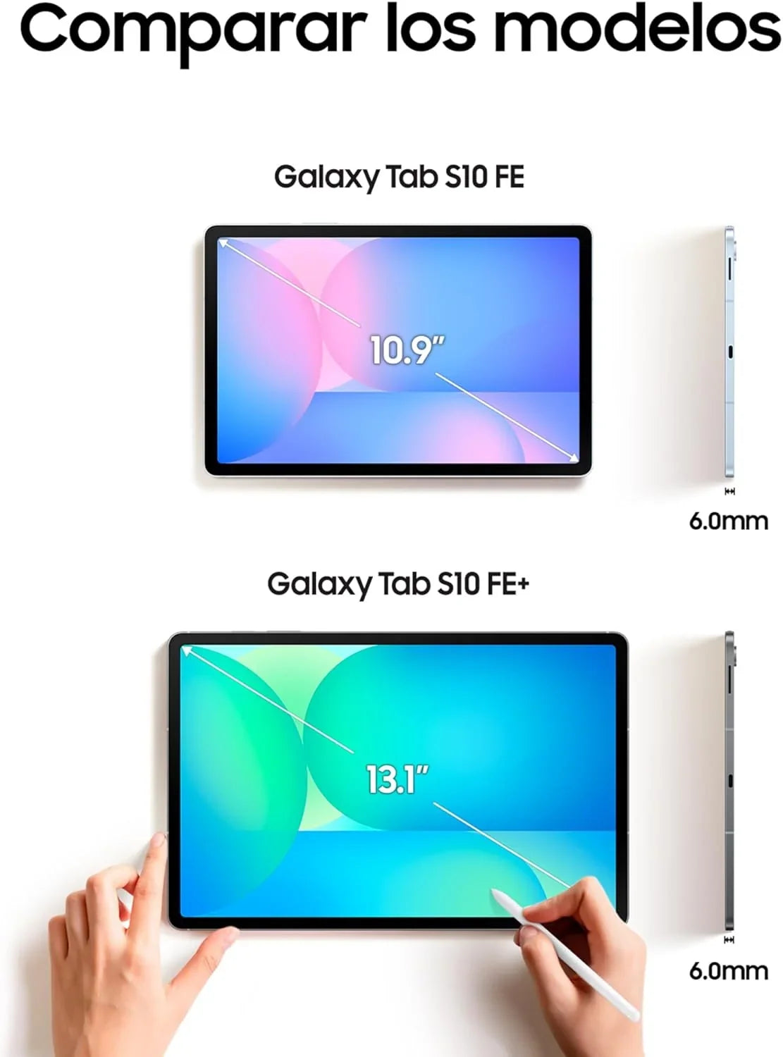 Galaxy Tab S10 FE 256GB, Tablet z Androidem + rysik S Pen, Galaxy AI, 8GB RAM, Ekran 10,9", Bateria o długiej żywotności, Kolor niebieski, 3 lata gwarancji producenta + 1 rok dodatkowo