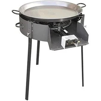 Flores Cortes - Grill okrągły na drewno i węgiel z podstawą 600 mm.