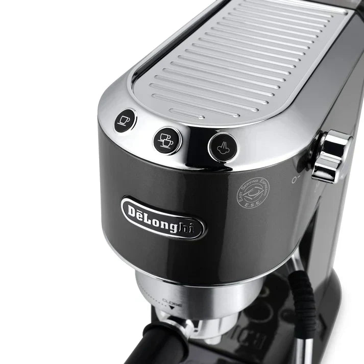 De'Longhi Dedica Arte EC885 - Kompaktowy ekspres do kawy z profesjonalną dyszą do spieniania mleka i pompą 15 barów