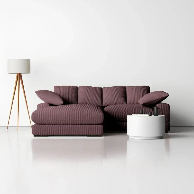 Sofa z odwracalnym szezlongiem o szerokości 106 cali