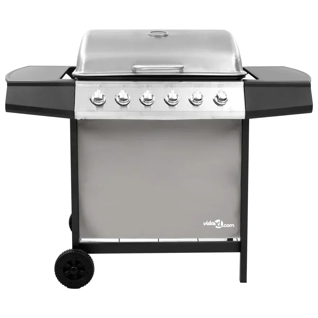 2026 Grill gazowy 6-palnikowy czarno-srebrny V0288