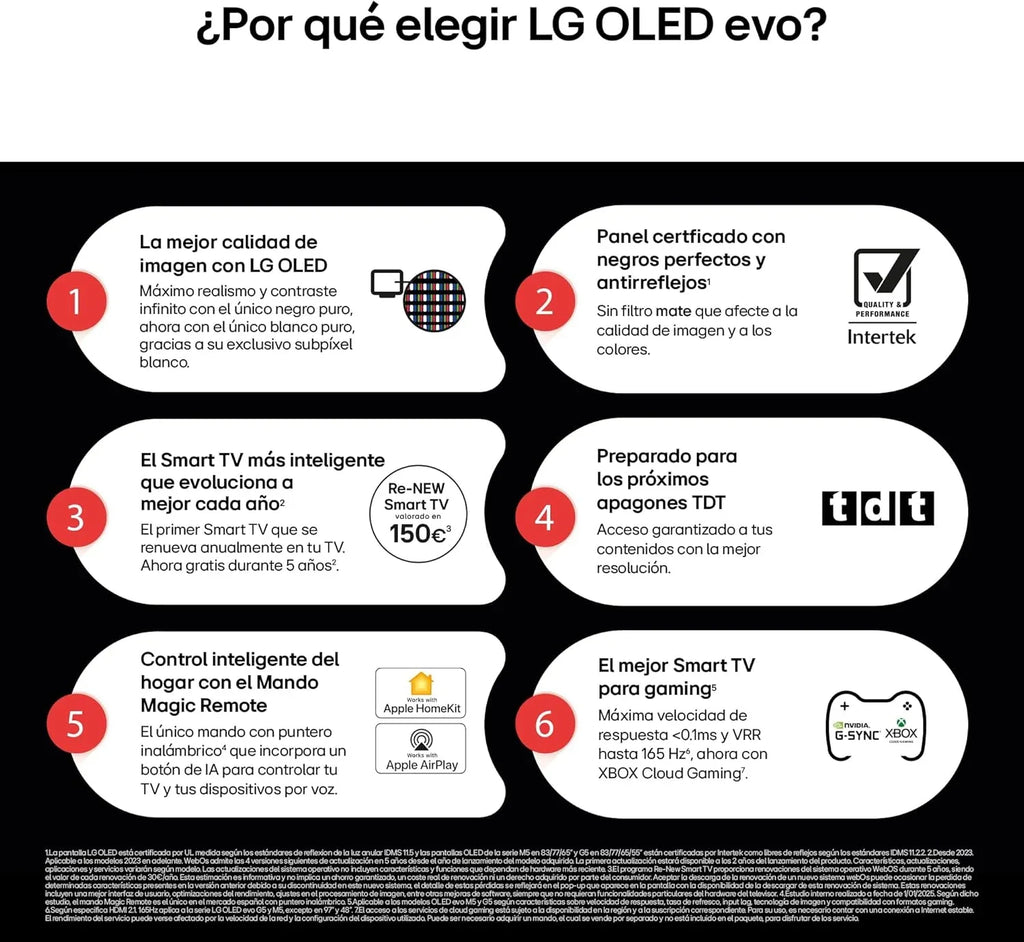 OLED48C54LA - Telewizor 48", OLED EVO 4K, Smart TV AI C5, WebOS 25, Super Upscaling, Dolby Vision i Dolby Atmos, AMD FreeSync, Alexa/Asystent Google, Czarny