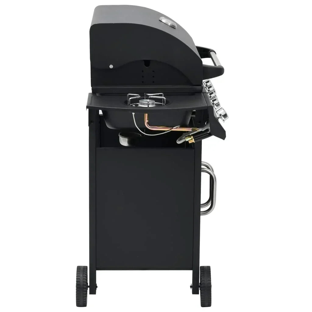 Grill Gazowy 4+1 Palniki Czarny Vidaxl