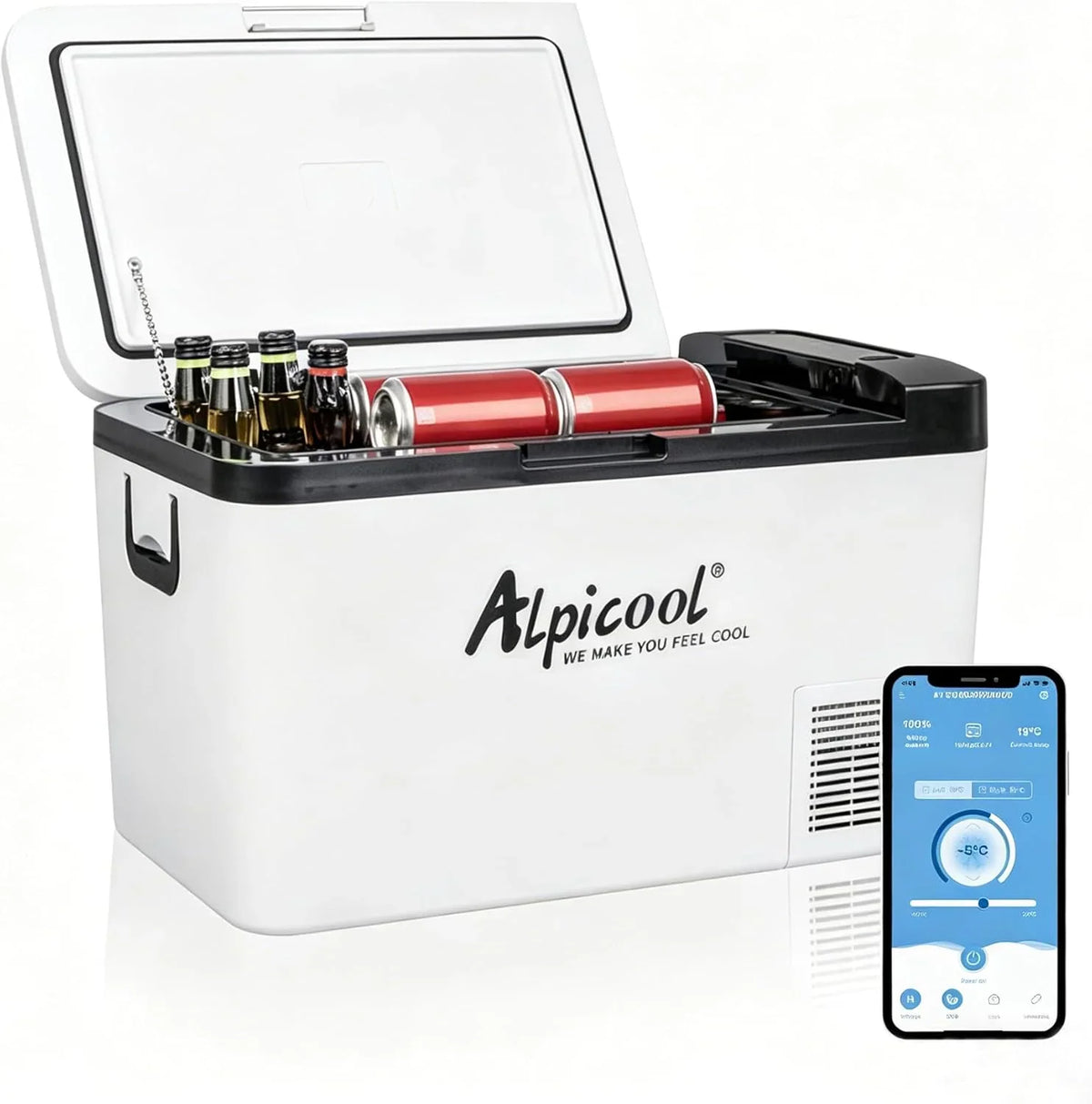 Alpicool KCF15 przenośna lodówka/zamrażarka elektryczna 12 V