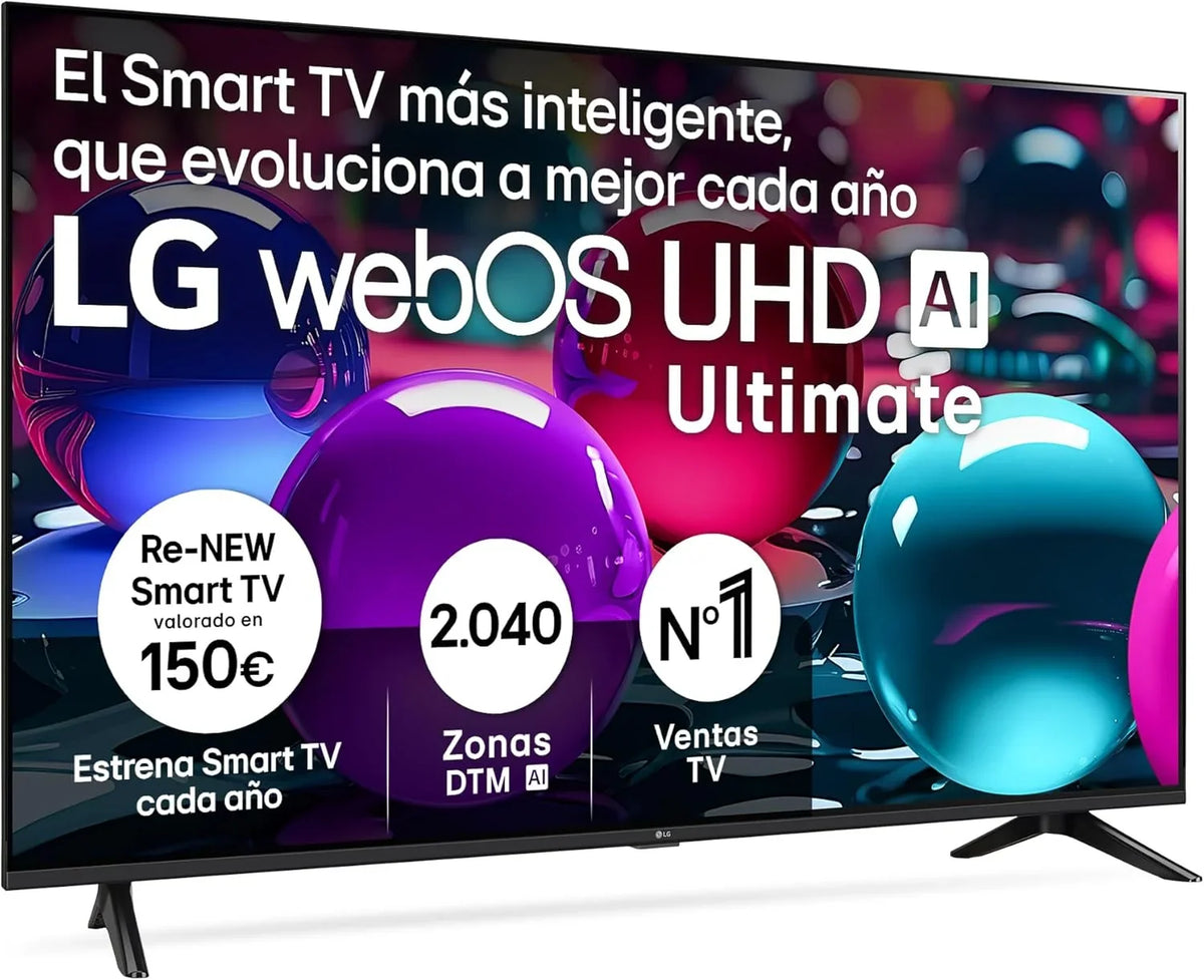 50UA73006LA - Telewizor 50", UHD 4K, WebOS 25, Ultimate IA, HDR10 Pro, Super Upscaling, Dolby Digital Plus, Google Assistant, Czarny