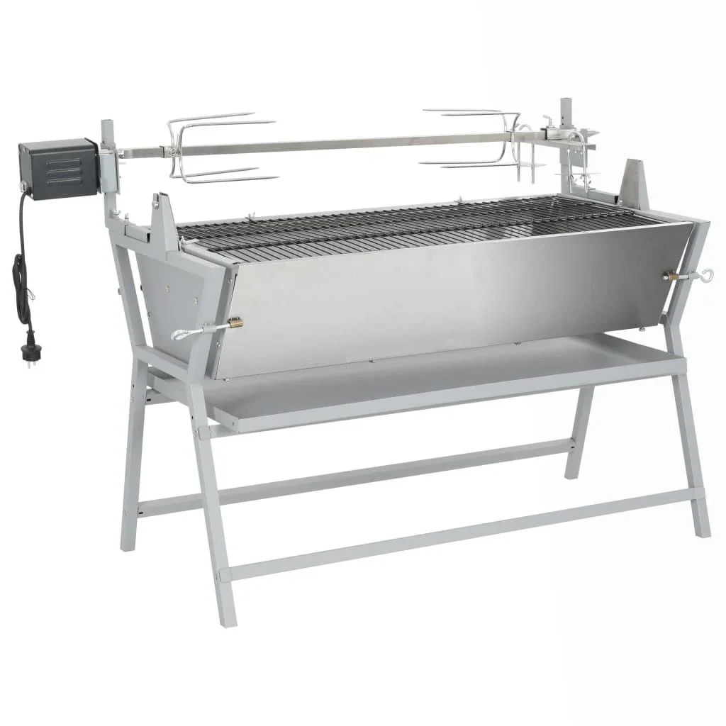 Grill do grillowania, żeliwny i ze stali nierdzewnej, Vidaxl