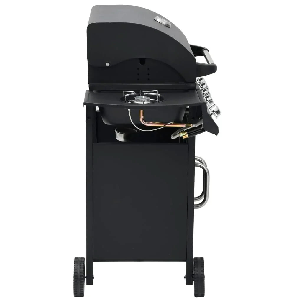 Grill gazowy Barbacoa 4+1 palniki czarny Vidaxl