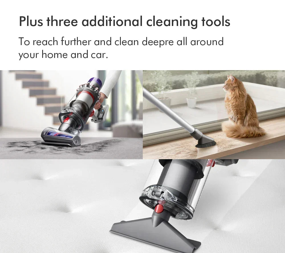 2026 Dyson V11 Extra Bezprzewodowy Odkurzacz Pionowy – Do 60 minut pracy – Wykończenie niklowo-czerwone
