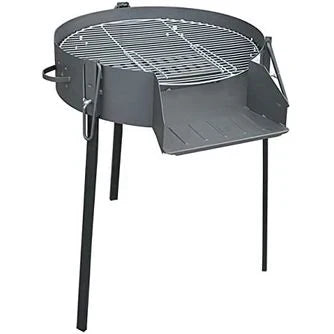 Flores Cortes - Grill okrągły na drewno i węgiel z podstawą 600 mm.