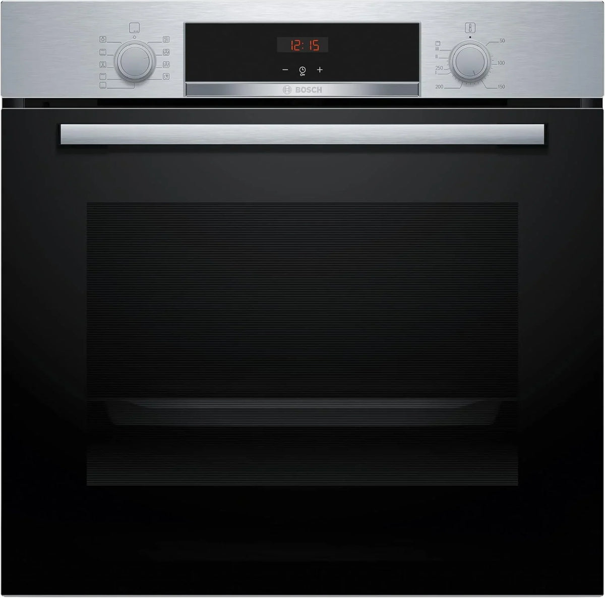 Bosch – Piekarnik wielofunkcyjny, seria 4, szerokość 60 cm, asystent czyszczenia wodą, Termoobieg 3D, stal szlachetna, HBA514ES3