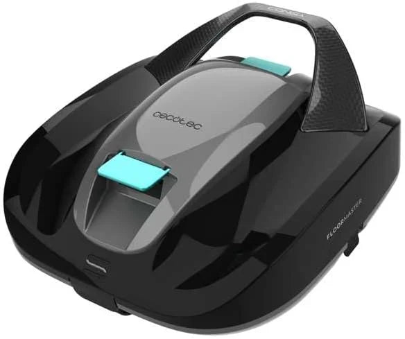 Cecotec Robot Odkurzacz Basenowy Bezprzewodowy Conga Pooldroid 2000 FloorMaster. Czas pracy 100 min, basen bez nachyleń, do 80m2, maksymalna głębokość 2,5m, pojemność 2,5L, filtr o wysokiej wydajności