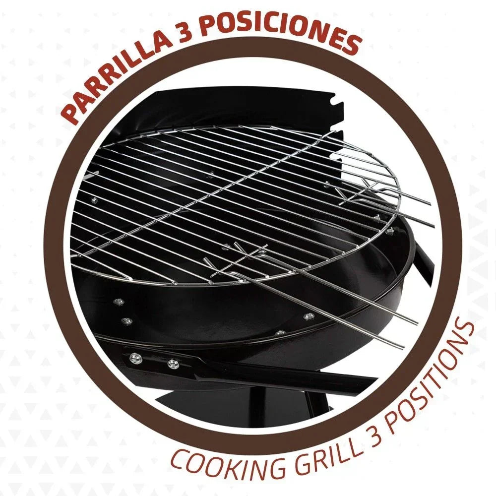 Przenośny Grill Węglowy Barbacoa Aktive