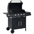 Grill Gazowy 4+1 Palniki Czarny Vidaxl