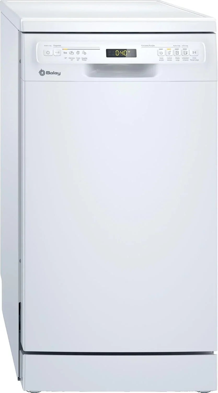 Balay - Zmywarka, Wolnostojąca, Szerokość 45 cm, Silnik ExtraSilencio, Home Connect, Wyświetlacz LED, Biała, 3VN4030BA