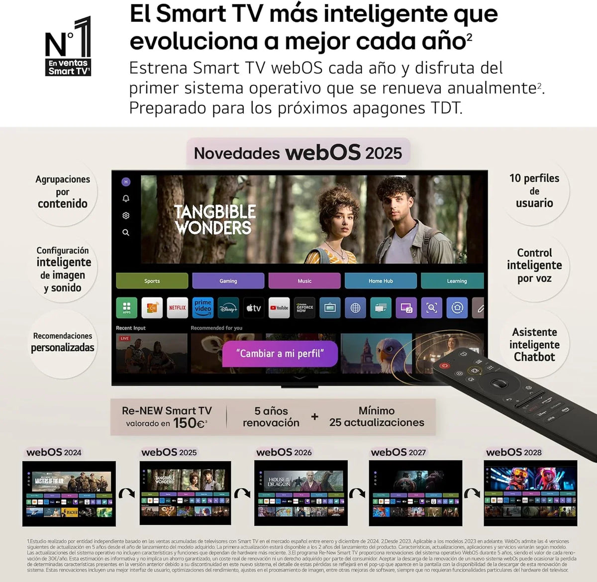 OLED48C54LA - Telewizor 48", OLED EVO 4K, Smart TV AI C5, WebOS 25, Super Upscaling, Dolby Vision i Dolby Atmos, AMD FreeSync, Alexa/Asystent Google, Czarny
