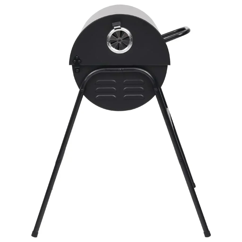 2026 Grill z 2 czarnymi rusztami do gotowania – Przenośny grill o wymiarach 80x95x90 cm ze stali