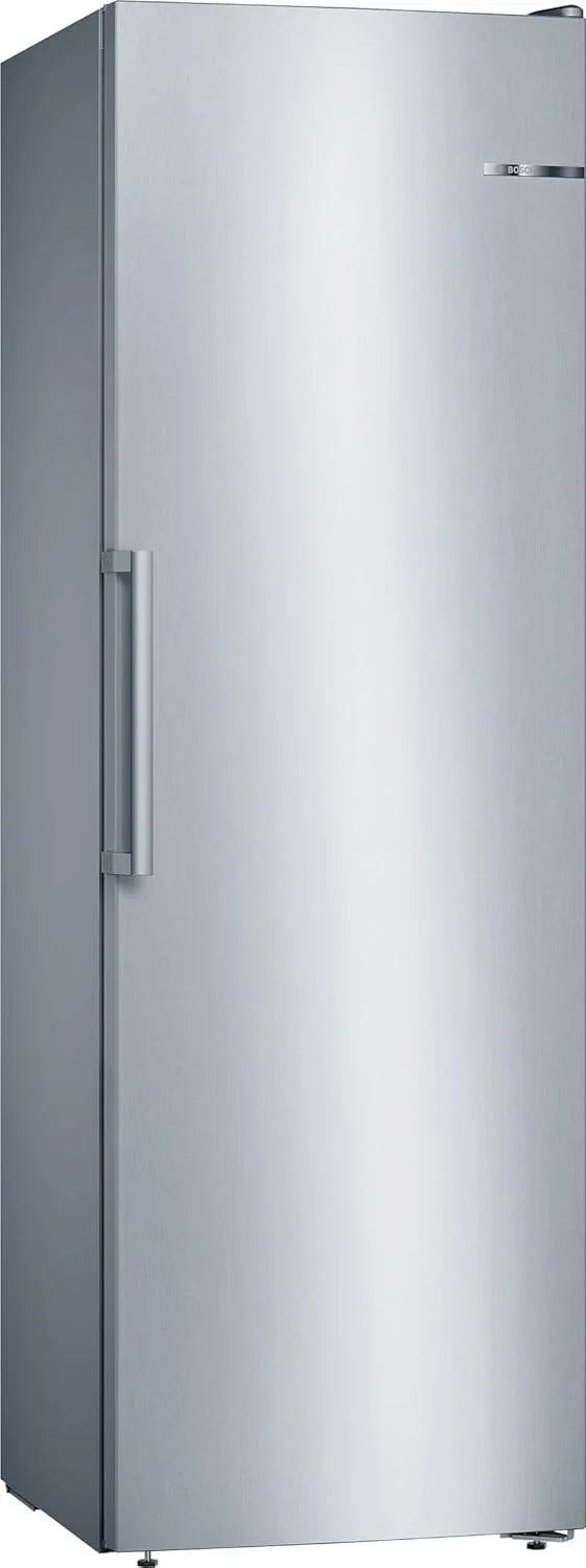 Bosch - Zamrażarka pionowa NoFrost, Seria 4, wys. 186 x szer. 60 cm, 242 L, szuflady BigBox na duże produkty, system MultiAirflow, stal szlachetna, GSN29VIEP