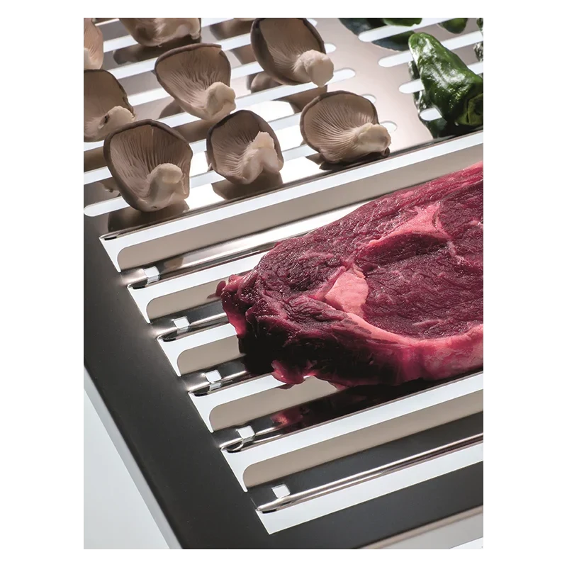 Grill ze stali nierdzewnej, duży, do wszystkich rodzajów pieczeni. Abrasame,,