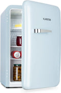 Klarstein Audrey Mini - kleiner Kühlschrank, kompakte Mini-Bar, freistehend, Kompressionskühlung, Fassungsvermögen, Kühlung: 0-10 °C, Mini-Kühlschrank mit 70 Liter Fassungsvermögen, rot(68 - Liter Energieklasse D/Blau)