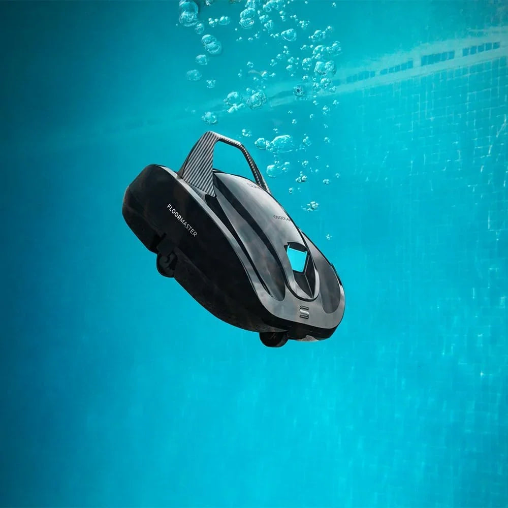 Cecotec Robot do czyszczenia basenu bezprzewodowy Conga Pooldroid 2000 FloorMaster. Czas pracy 100 min, Basen bez pochyłości, do 80m2, Maksymalna głębokość 2,5m, Pojemność 2,5L, Filtr o wysokiej wydajności