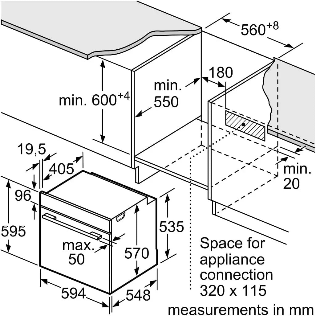 Balay - Piekarnik wielofunkcyjny, 60 cm, Control Comfort, Aqualisis, prowadnice jednopoziomowe, białe szkło, 3HB5131B3