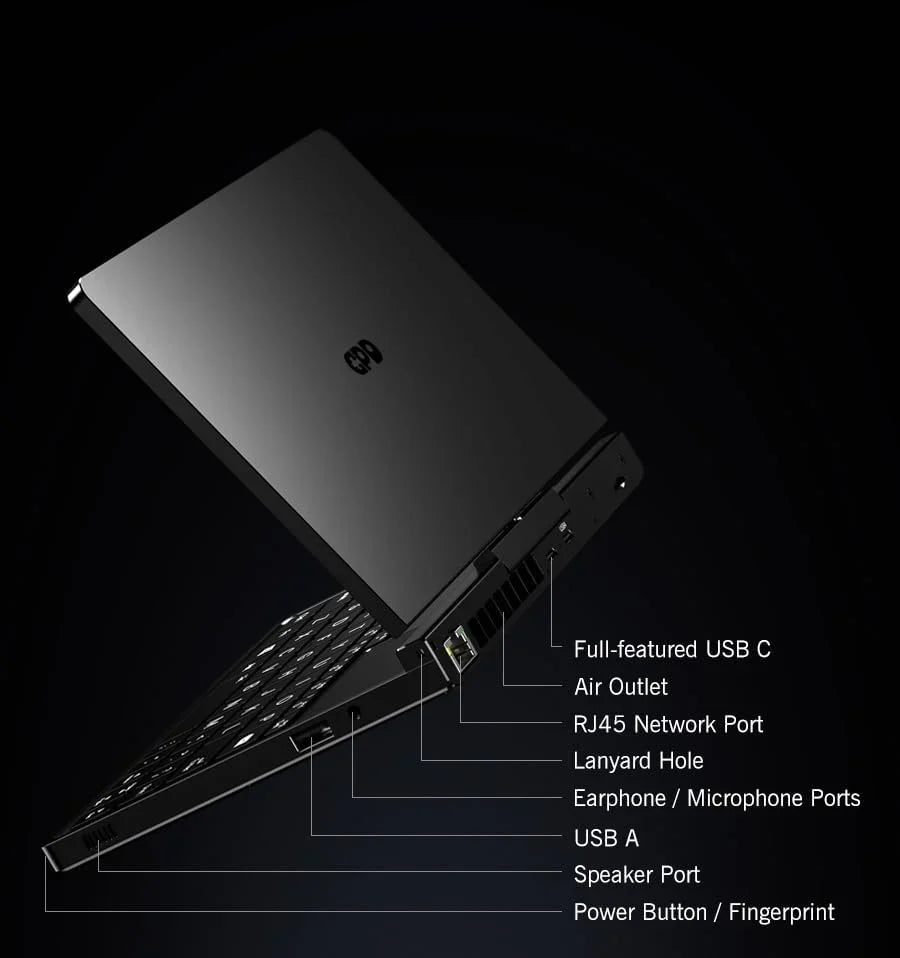 GPD Pocket 4 (8840U) Ultraprzenośny komputer PC z aluminium z systemem Windows 11, obrotowy ekran 8.8" Ultra HD 180°, Ryzen 7 8840U, 16 GB RAM LPDDR5x, 1 TB SSD NVMe, Wi-Fi 6E, Ethernet 2.5G, Bluetooth 5.3