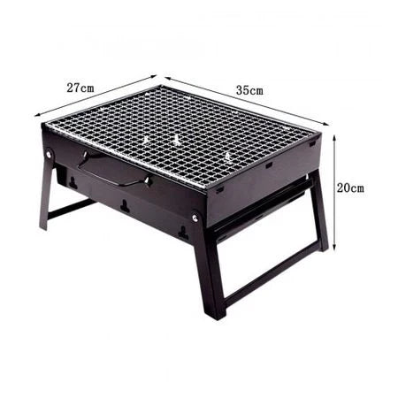 Przenośny składany grill węglowy BBQ 35x27x20cm