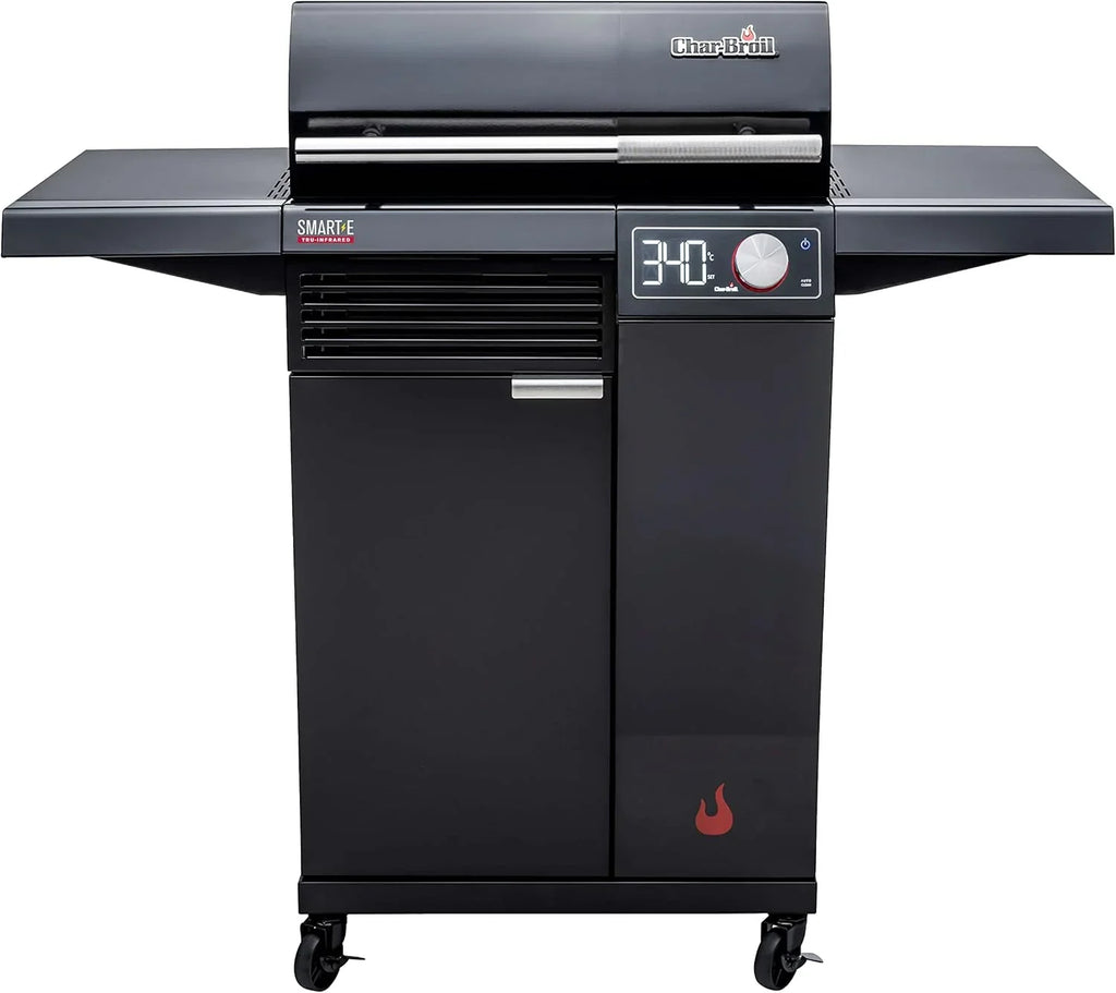 Char-Broil Grill Elektryczny SMART-E - Grill z E-POWER 90-370°C, precyzyjna kontrola temperatury, funkcja czyszczenia - Idealny do gotowania na świeżym powietrzu, w ogrodzie i na patio