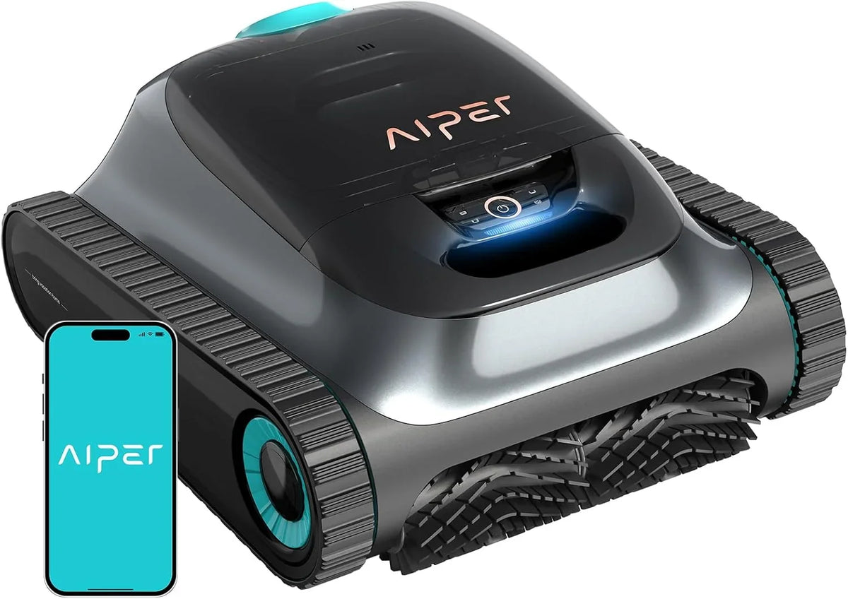 AIPER Scuba S1 2025 Robot basenowy do czyszczenia dna i ścian, odkurzacz basenowy z ulepszoną baterią 180 min, ultraprecyzyjną filtracją + aplikacja i OTA, do basenów o powierzchni do 150 m²