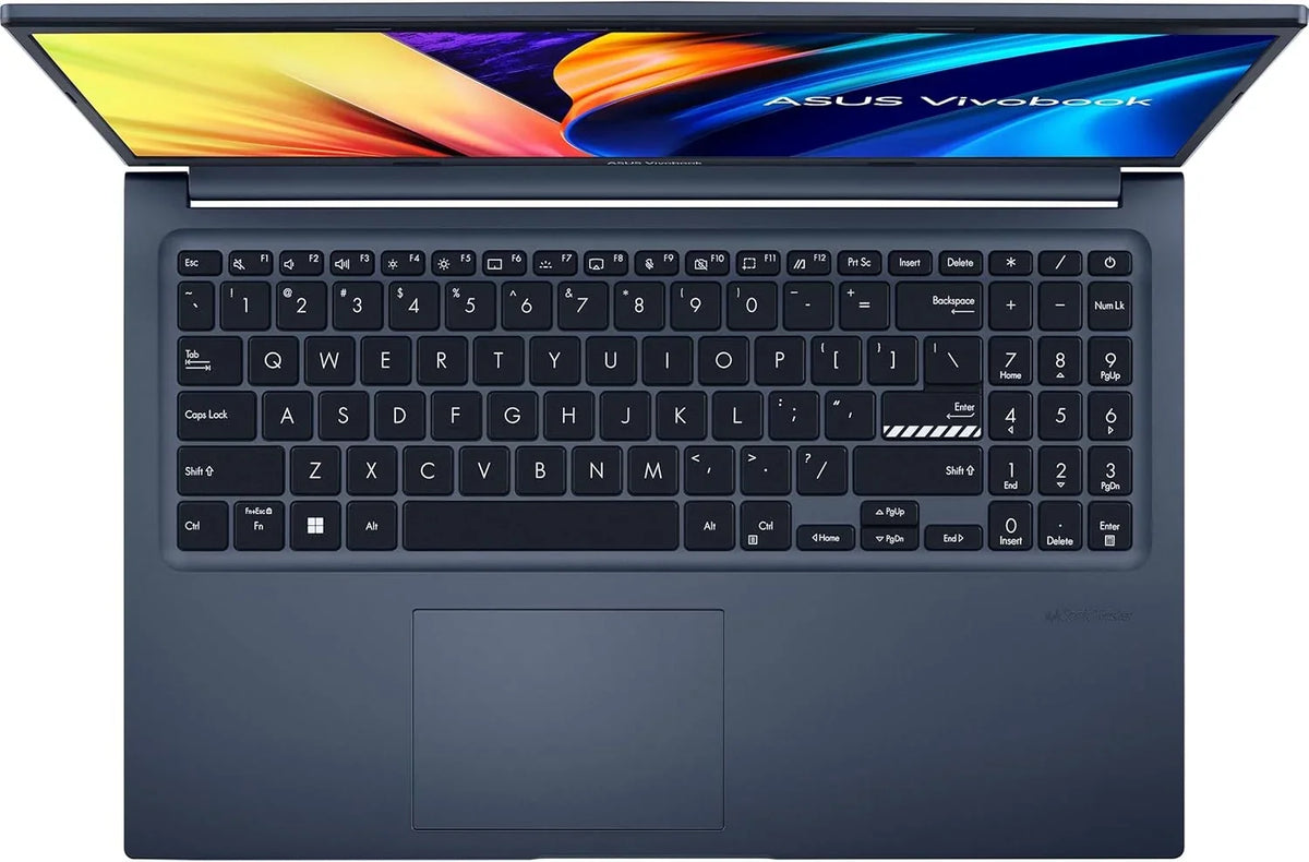ASUS Vivobook 15 M1502YA-BQ881 - Laptop 15.6" Full HD (AMD Ryzen 7 5825U, 16GB RAM, 512GB SSD, Radeon Graphics, Bez Systemu Operacyjnego) Spokojny Niebieski - Klawiatura QWERTY hiszpańska