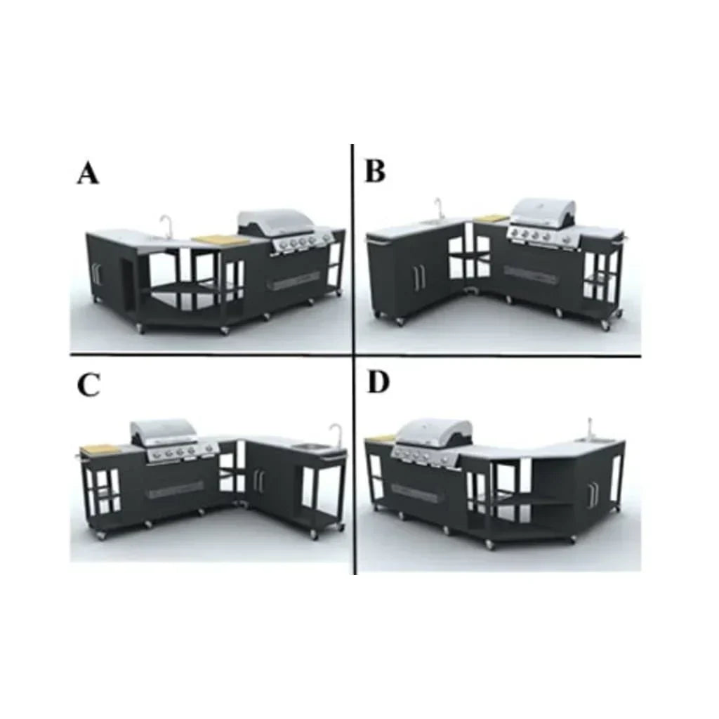 Grill gazowy 4+1 palniki Vidaxl