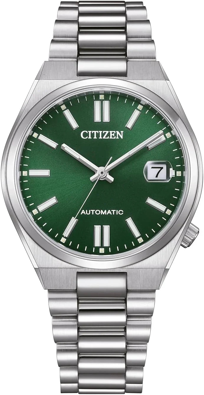 Zegarek damski Citizen Automatic z bransoletą ze stali nierdzewnej, 37 mm, szkło szafirowe, data, błękitny lód, NJ0200 w różnych wariantach