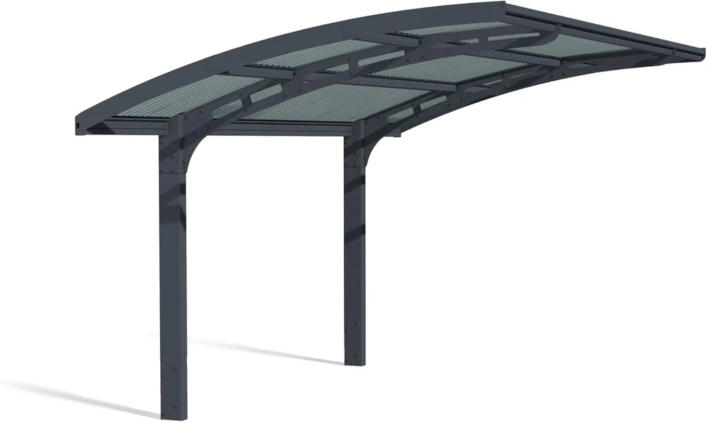 Carport Canopia by Palram Arizona 5000 z poliwęglanu, wytrzymałe i nierdzewne aluminium, które chroni samochód przed światłem słonecznym