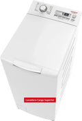 Corberó – Pralka Ładowana Od Góry 6,5 kg | CLACSM6524 | 1200 obr./min | 16 Programów, Funkcja Pary, ECO, Czyszczenie Bębna | Opóźniony Start | Szybkie Pranie | Łatwe Prasowanie | Wskaźniki LED | Biała