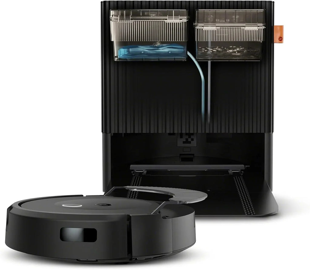 iRobot Roomba Combo 10 MAX + stacja AutoWash, Robot sprzątający, Odkurzacz i mop, Wielofunkcyjny samooczyszczający, Uzupełnia wodę, Myje i suszy mopy, Automatyczne opróżnianie, Chowany mop, Unika przeszkód, Aplikacja