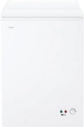 Candy CCHH 100E, Pozioma zamrażarka skrzyniowa, Szerokość 55CM, 97L, Technologia statyczna, 1 kosz, Zewnętrzne sterowanie elektroniczne, Wskaźnik temperatury, Alarm wzrostu temperatury, 39DB, Biała