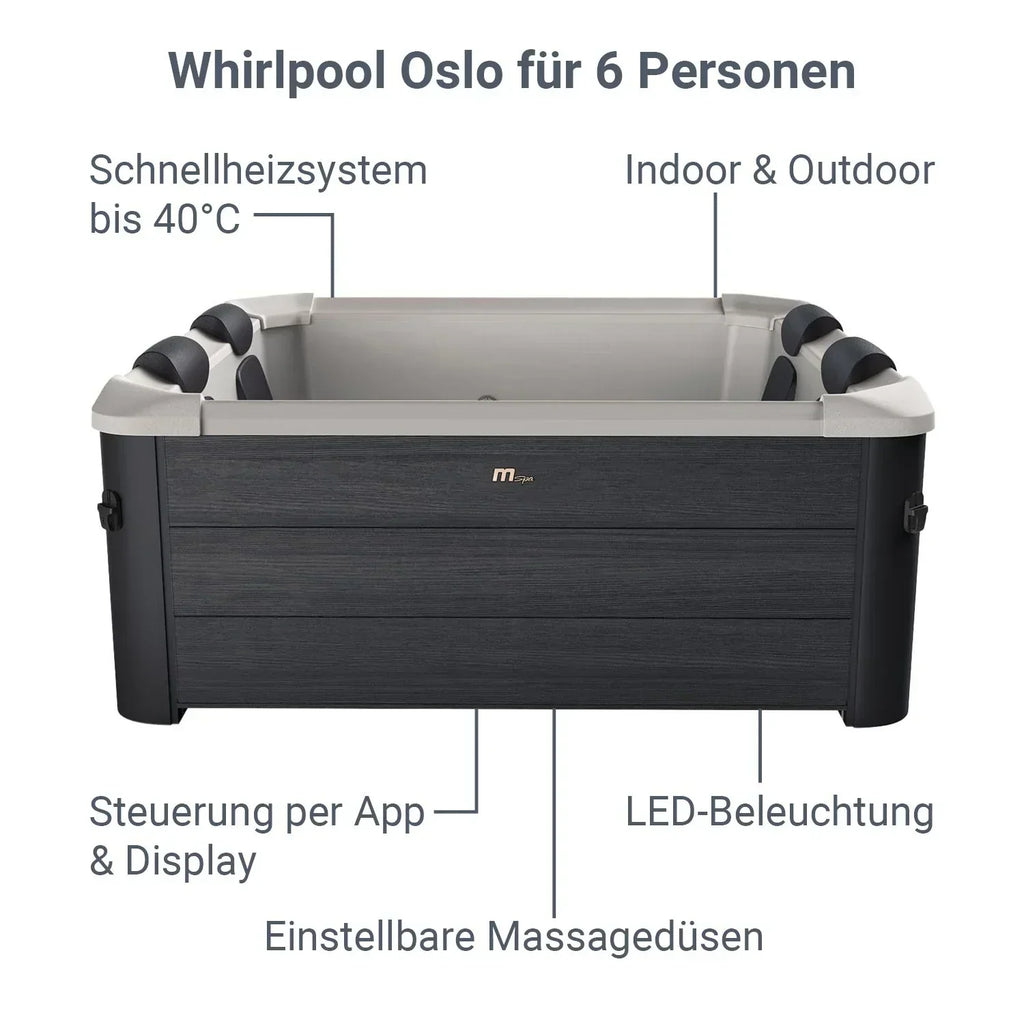 2026 Spa Whirlpool Oslo z oświetleniem LED
