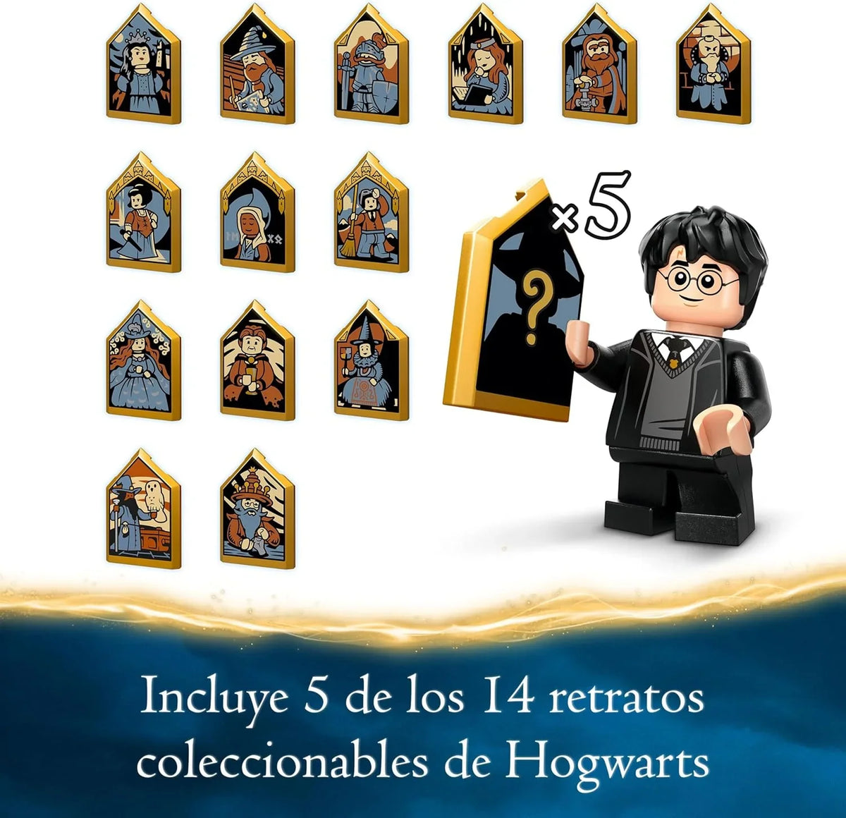 Harry Potter Zamek Hogwart Wielka Sala: Zabawka Szkoła Magii, 11 Minifigurek w Zestawie, w Tym Hermiona Granger i Ron Weasley, Prezent dla Dzieci w Wieku od 10 Lat 76435