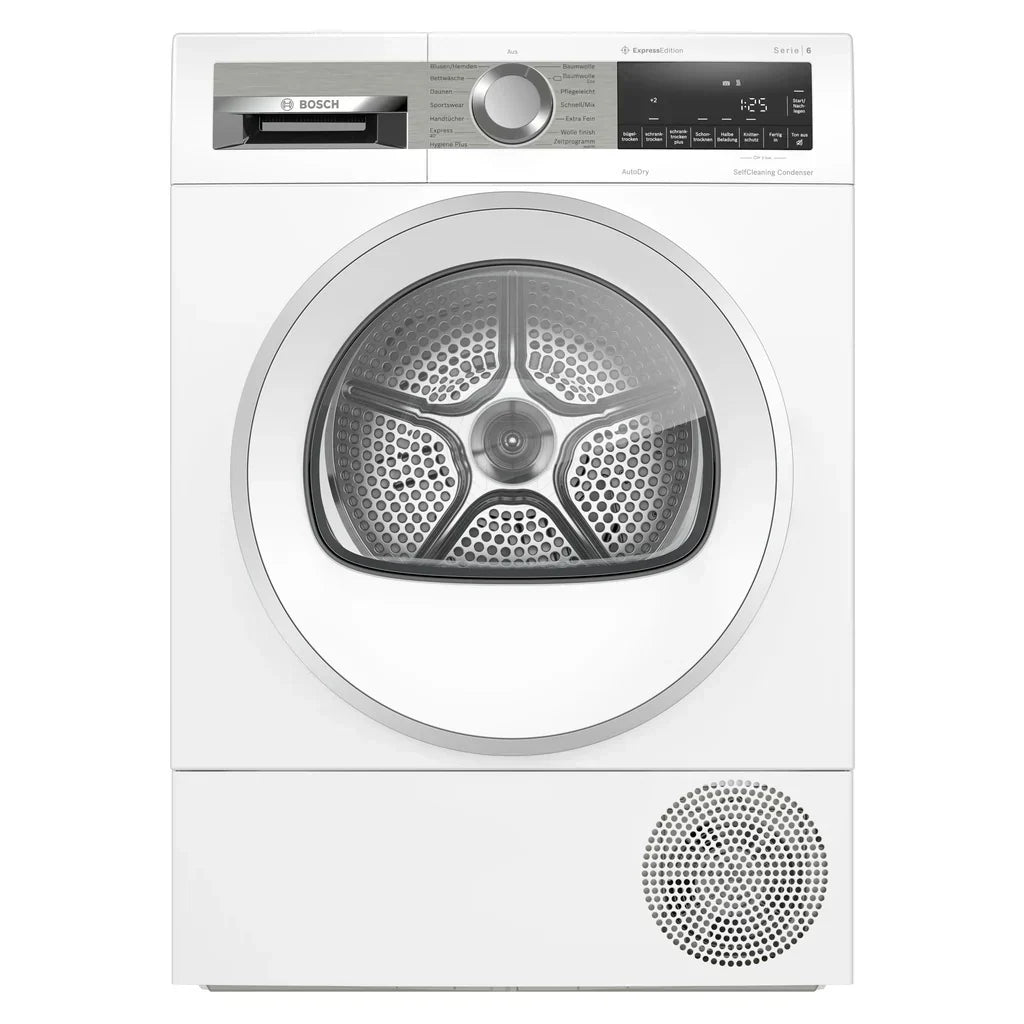 2026 Suszarka kondensacyjna z pompą ciepła Bosch Serie 6 WQG235DH0 8 kg biała A+++