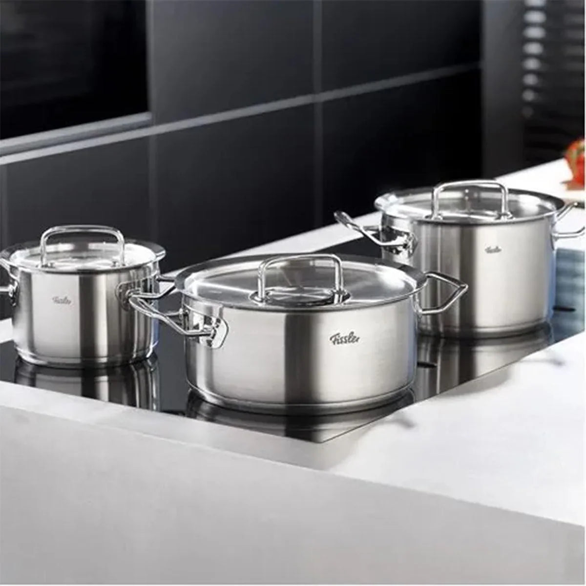 Fissler Original-Profi Zestaw Garnków z Rondlem, Stal 18/10, Srebrny, 5 sztuk