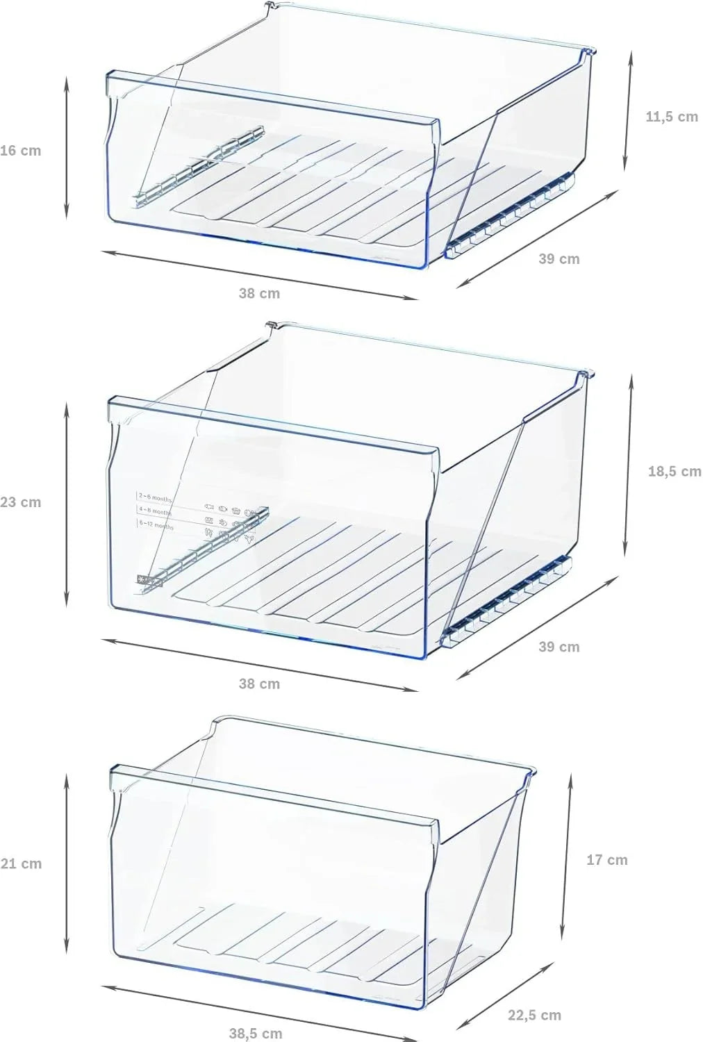 Bosch GTV15NWEB – Wolnostojąca zamrażarka (seria 2, 83 l, 3 szuflady zamrażarki, 85 x 56 cm), biała