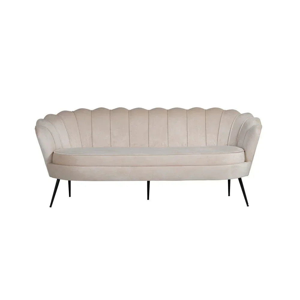 Venture Home 3-sitssoffa Calais Sammet(Beige)
