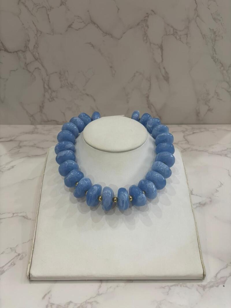 Collar santorini azul